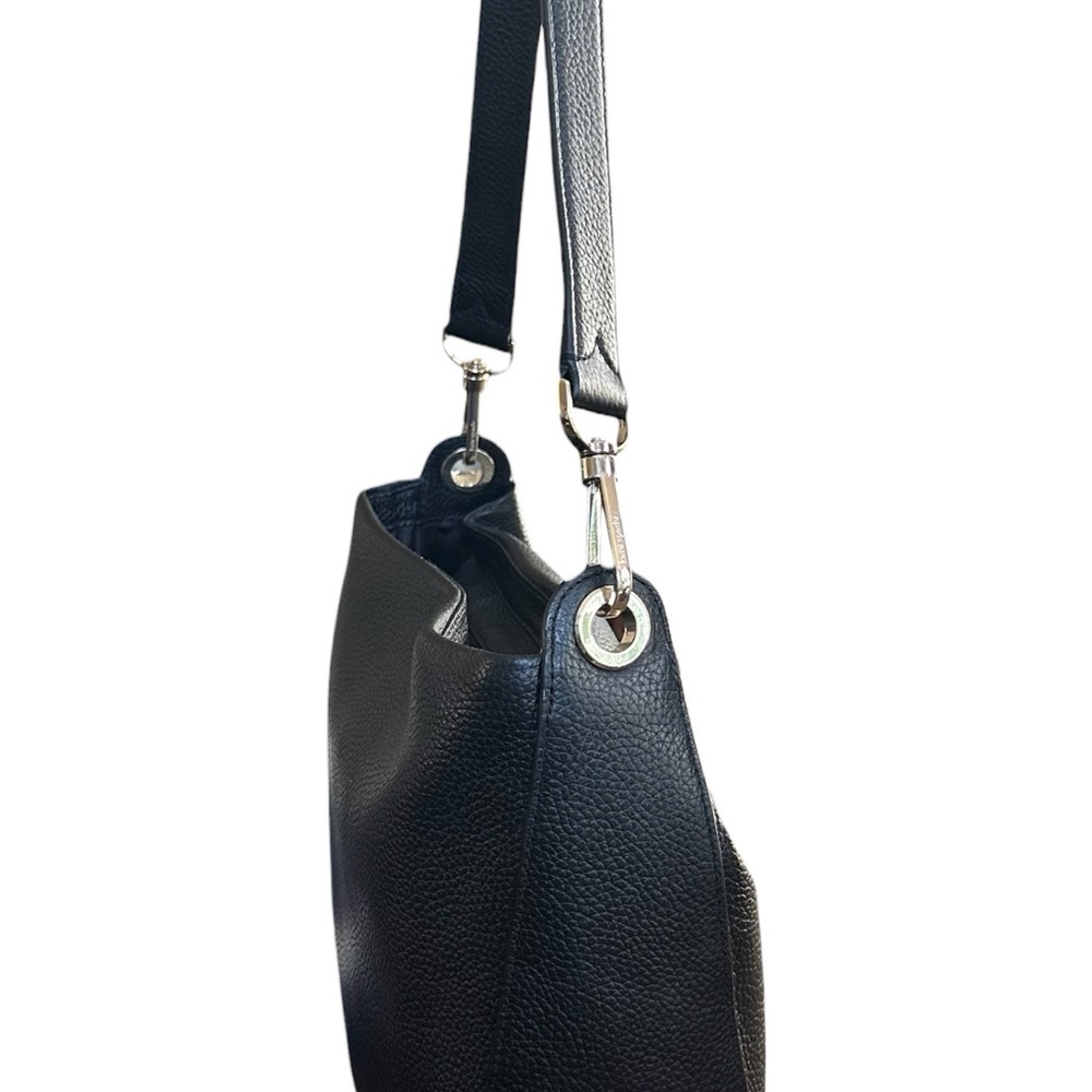 Kate Spade Black Pebbled Leather Shoulder Bag NWOT Quiet Luxury Hobo - Picture 17 of 17
